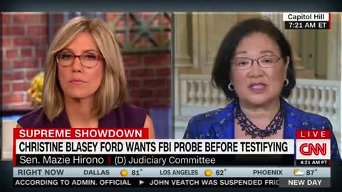 Mazie Hirono condemns callous colleagues for wanting Kavanaugh accuser to testify quickly