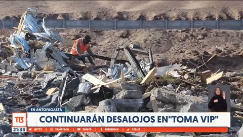 Antofagasta: continuarán desalojos en la "toma VIP"
