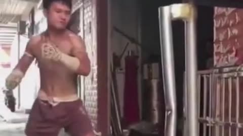 Muay Thai shin conditioning level