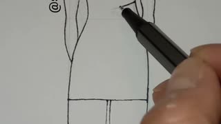 Fashion Illustration Line Drawing