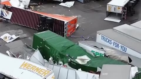 Tornado hits Dollar General & Dollar Tree Warehouse