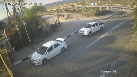 Israel-Hamas war: CCTV catches two women caught in a shootout
