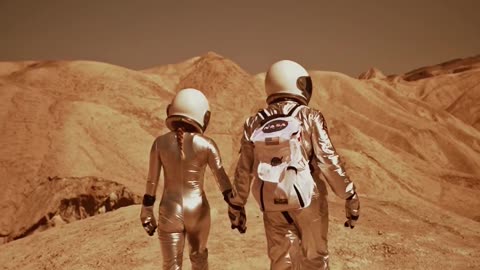 An Astronaut couple