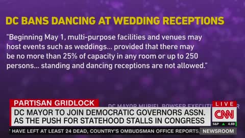 WATCH: DC Mayor Defends Ban on Dancing, "At Least You Can Have Weddings!"