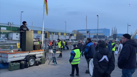 Wolgast; Eröffnung der Veranstaltung durch Martin 15-03-2022