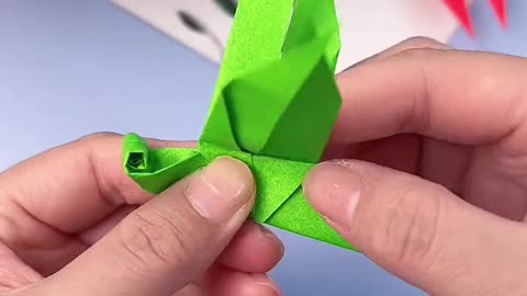 Handmade origami dragonflies are cute, beautiful and delicate.
