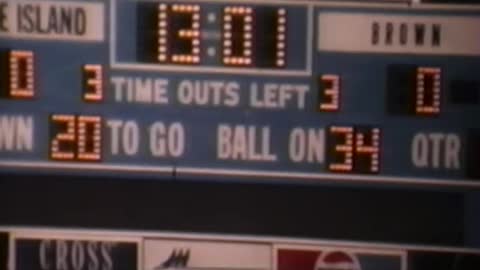 Brown vs Rhode Island 1986 Football Game Film