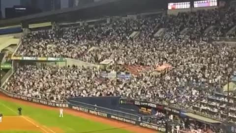 Korean style baseball cheering