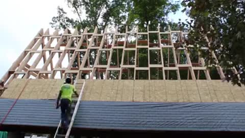 Finishing The Roof Sheathing | Building Our Own Home
