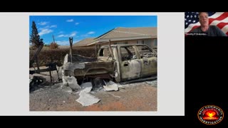 Cars,Trucks Lahaina Incinerated, Glass & Metal Melted, Trees Intact