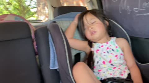 Sweet nap in the car seat