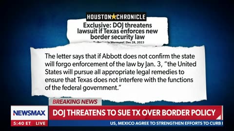 Newsmax-'We're going to lock them up': Texas AG on migrants crossing southern border