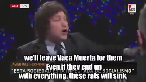 In this clip, the new President of Argentina, Javier Milei, calls out the parasite class!