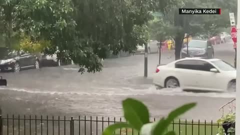 IL: Flooded streets in Chicago