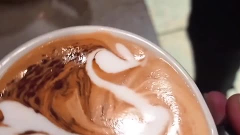 How to make latte art swan🦢like a pro barista