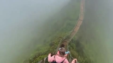 Stairway to heaven in Oahu, Hawaii ☁️ Have you been here before? 🍃