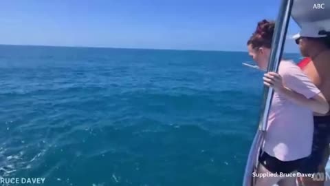 Fishing crew discovers strange metal box floating on the NT