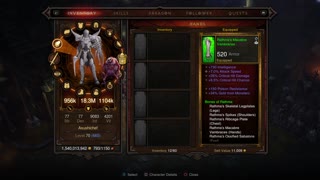 Diablo 3 Necromancer Running Rifts and collecting gear