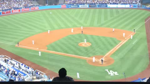 Papa Joe and I at Dodger Stadium