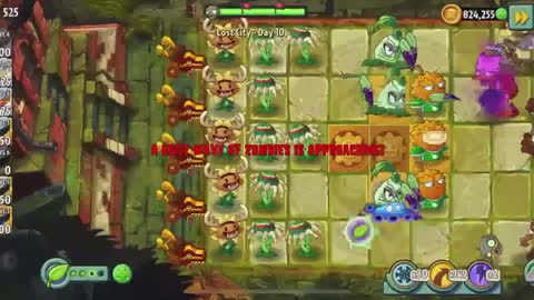 Plants vs Zombies 2 Lost City - Day 10