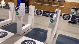 Comming to Canada by April 2023 - Whole Foods prepping for the Great Reset with people barred from entry without QR codes.