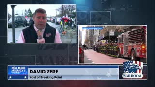 David Zere Reporting Live From The Ceremony For The Murdered NYPD Officer