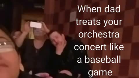 Dad Embarrasses Son At Concert
