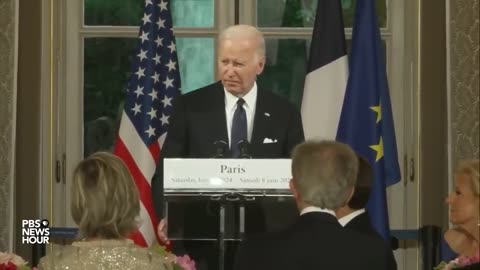 WATCH: Biden delivers remarks at state dinner at Élysée Palace in Paris, France