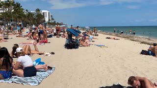 🇺🇸 Beautiful Day At Miami Beach Walk Beach Walk 1080P