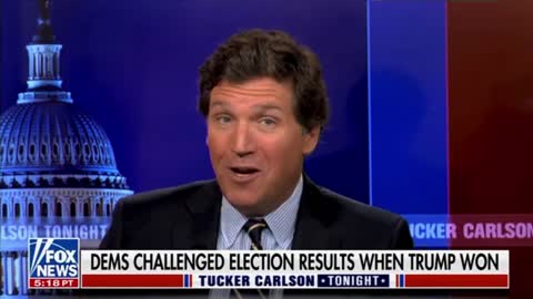 Tucker actually defends Kari Lake for questioning the 2020 Election.