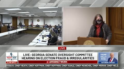 Question #1 to Georgia Election Board Members during GA Senate Oversight Hearing, 12/03/20