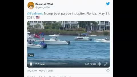 Trump Maga Memorial Day Boat Parade