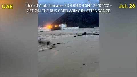 ⁣ United Arab Emirates FLOODED-LSNT 28/07/22 - GET ON THE BUS CARD