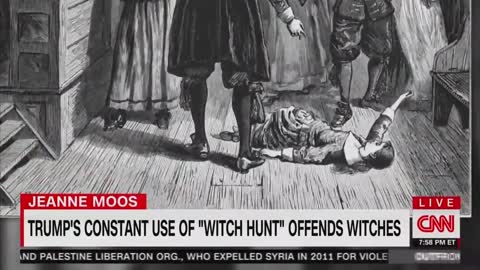 CNN runs a segment on how Trump's use of "witch hunt" offends witches