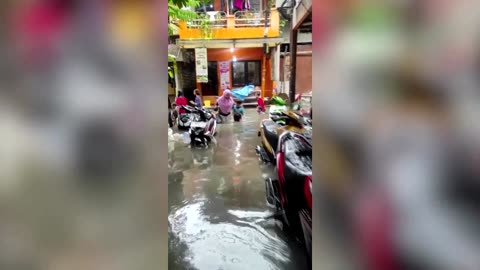 Flooding in Jakarta disrupts Indonesia's election day