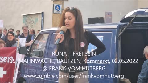 RUNA - FREI SEIN - 65. MAHNWACHE, Bautzen, Kornmarkt, 02 05 2022