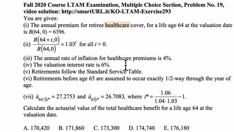 Exam LTAM exercise for January 27, 2021