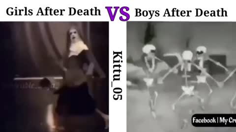 Girls after death Vs boys after death