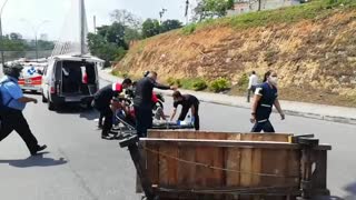 Accidente en el Viaducto Provincial de Bucaramanga dejó a tres personas heridas