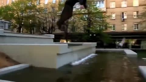 Funny parkour Fail