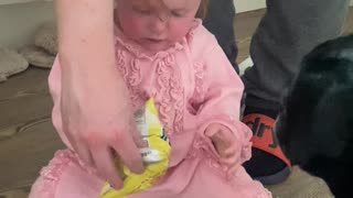 Little Girl Has Food Frustrations