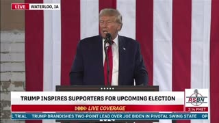 10/07/23 Trump speaking about 24 election, things in place