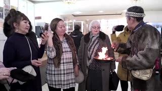 Siberian shaman invokes spirits as Russians vote