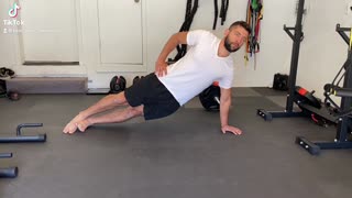 Straight Arm Side Plank Core Workout