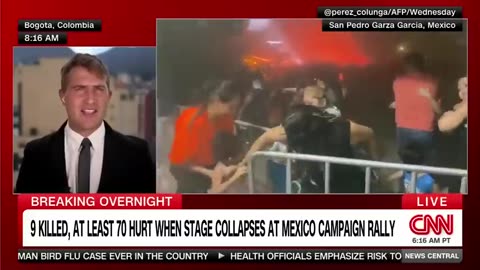 EXCLUSIVE Video shows stage collapse at Mexico election rally CNN News