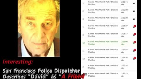 San Fran Police Dispatcher Describes Attacker “David” as “a Friend” in Pelosi House Call