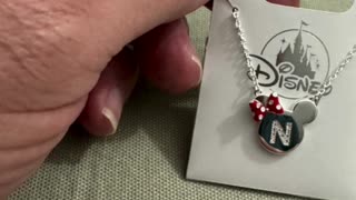 Disney Parks Minnie Mouse Letter N Child Size Necklace #shorts