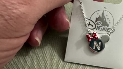 Disney Parks Minnie Mouse Letter N Child Size Necklace #shorts