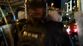 Protesta durante el 16 de diciembre en Bucaramanga