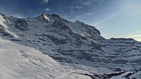 winter and snowy mountains